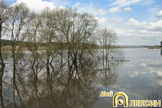 разлив. Апрель 2012. Алексин-Бор - Шахтёр