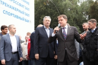 Хоккейная команда "Ладога" из Алексина приняла участие в открытии Ледовой арены в Туле