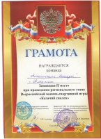 Новые успехи «Алексинских витязей»!